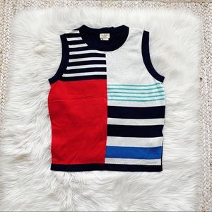 Kate Spade Colorblock Sleeveless Pullover Top
